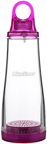 Alkaliser Portable Alkaline Water Bottle and Ionizer | Makes Healthy Alkaline Water in 90 Seconds to Detox and Hydrate Faster | Dishwasher Safe, BPA Free, Phthalate Free | 20 oz (Persian Rose)