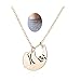 MUZHE Gold Silver Sloth Charm Necklace - Stylish Cute Animal Peandant Jewelry (Gold)