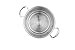 Mauviel M'Cook 5221.24 5 Ply Stainless Steel Steamer Insert,Cast Stainless Steel Handle,9.5-Inch