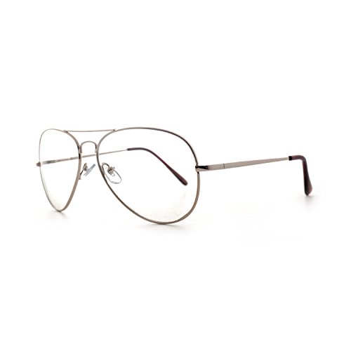 Mlc eyewear metal frame aviator clear lens glasses fashion eyewea…