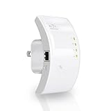 WiFi Range Extender, MECO Wireless Repeater 300Mbps WiFi Signal Amplifier Booster Supports Repeater/Access Point Mode with Network Interface and WPS Button, Extends WiFi to Smart Home White