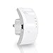 WiFi Range Extender, MECO Wireless Repeater 300Mbps WiFi Signal Amplifier Booster Supports Repeater/Access Point Mode with Network Interface and WPS Button, Extends WiFi to Smart Home White