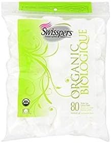Swisspers Organic Triple Size Cotton Balls - 80 Pack