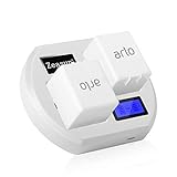 Camera Batteries Charger for Arlo Rechargable Batteries,Zeasun LCD Display Arlo Battery Charger Compatible with Arlo Pro, Pro 2, Arlo GO, Arlo Light (White)
