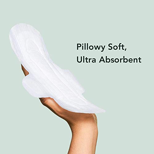 Rael Organic Cotton Cover Pads Regular Absorbency, Unscented, Ultra