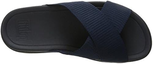 FitFlop Men's Surfer Slide Flip Flop, Midnight Navy, 13 M US in