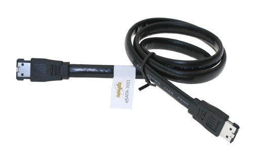 CableMax 24inch. 2ft. eSATA to eSATA 3GB/s External SATA 2 (eSATA) Shielded External Cable
