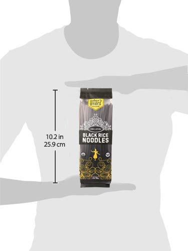 Nature's Greatest Foods, Organic Gluten-Free Black Rice Noodles, Pad Thai, Vegan, 7.7oz (Pack of 12)