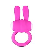 ZIOOER Fetish Penis Ring Vibrating Mini Silicone Rabbit Cock Ring Stimulator Sex Toy