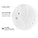 4 Pack Combination Smoke and Carbon Monoxide Detector Battery Operated, Travel Portable Photoelectric Fire&Co Alarm for Home and Kitchen
