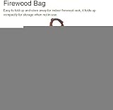 Duokon Large Canvas Firewood Log Carrier Tote Bag - Thickened Wood Holder view 5