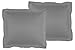 La Vie Moderne 1800 Thread Count Microfiber Euro Shams | 26 x 26 inch | Set of 2 | Gray