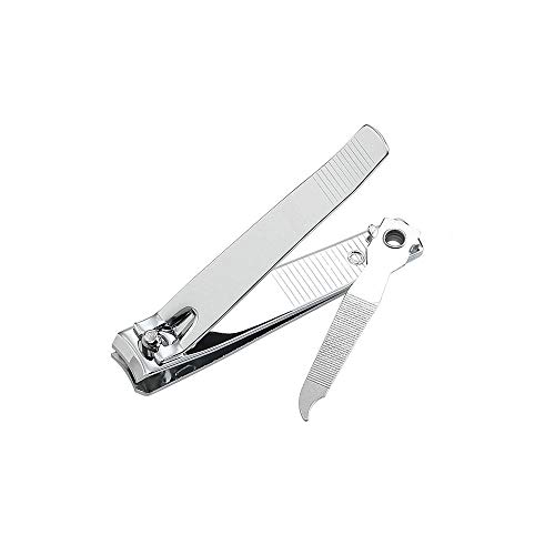 Tagliaunghie – Lime per unghie integrate in acciaio inox resistente, adatto per tagliaunghie spesse per uomini e donne