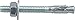 Power Pro 370980 Wedge Anchor, 1/4 X 2-1/4-Inch, 40-Pack