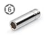 TEKTON 1/4 Inch Drive x 10 mm Deep 6-Point Socket | 11148