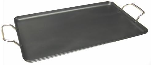 Royal Cook Double Burner Griddle, Black/Anodized