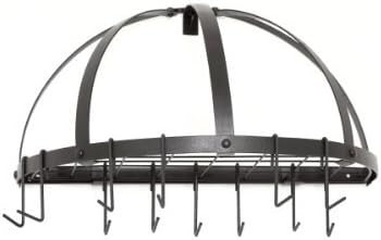 Old Dutch Half Round Pot Rack, Graphite by OLDG9