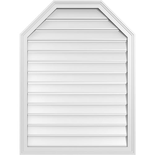 30"W x 40"H Octagonal Top Surface Mount Signature Urethane Gable Vent: Function…