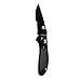 Benchmade - Griptilian 551 Knife, Serrated Drop-Point, Coated Finish, Black Handle