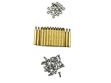HVAZI M3 30mm+6mm Brass Spacer Standoff/Stainless Steel Screws/Nut for mounting between PCB circuit boards and machine boards, Male-Female (120 PCS)