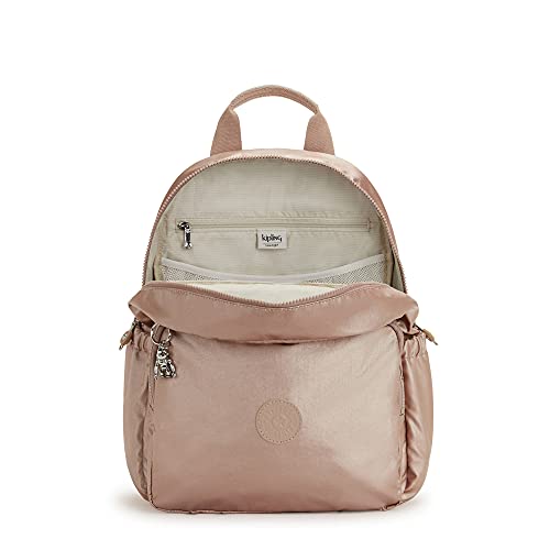 Kipling Maisie Metallic Diaper Backpack Rose Gold Metallic Pricepulse