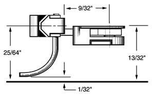 HO Body Mounted Coupler, 9/32" Underset (2pr)