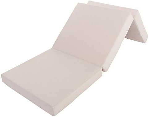 Innovex FM539FPB Fold N Go tri-fold memory foam 5 inch folding mattress with removable cover and carry bag, (75 x 39 x 5)