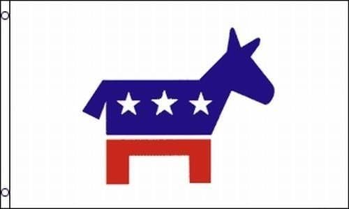 APFooDemocrat Flag Democrats Banner Political Pennant Election Sign Donkey 3x5 DNC