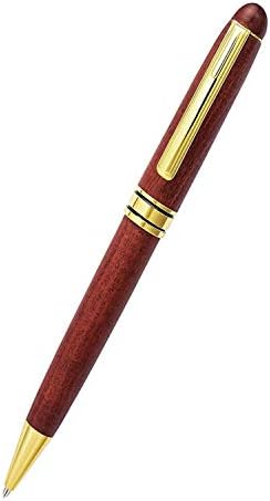 Mordely Ballpoint Pen,Smooth and Easy Writing for Signature Calligraphy Executive Business Extra 1 black ink refill in Wood Gift Box (Rosewood Ballpoint Pen)