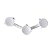 MABIS Shower Grab Bar, Swivel Bathroom Safety Grab Bar, Suction Cup Grab Bar with Safety Indicator, Easy No Tool Assembly, 19.5 Inches, Blue and White