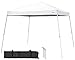 Caravan Canopy V Series 12 by 12 Foot Outdoor Shade Instant Canopy Kit with Steel Frame and 150D Polyester Canopy Top, 3 Leg Height Settings, White