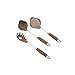 Anolon Gadgets Utensil Kitchen Pasta Cooking Tools Set, 3 Piece, Bronze Brown