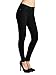 Emmalise Women's Basic Jean Look Jeggings Tights Spandex Skinny Leggings (Black, L)