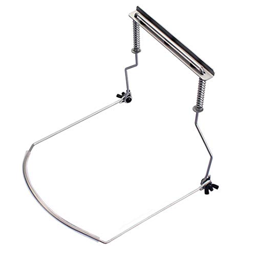 difcuyg5Ozw Portable 10 Holes Harmonica Neck Holder Lightweight Mouth Organ Support Stand Bracket Cradle Adjustable- Silver - Thumbnail 4