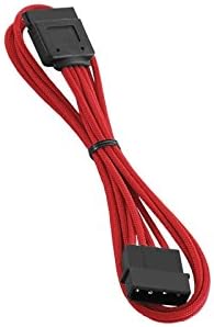CableMod ModFlex Sleeved Molex to SATA Power (Red, 45cm)