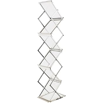 8 Pocket Portable Literature Rack - Magazine Catalog Holder For Trade Shows