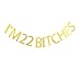 I'm 22 bitches banner for 22nd birthday decorations Risehy