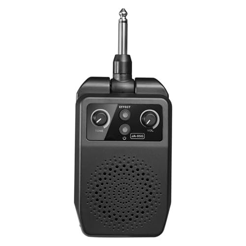 TERRIFI 5W Electric Guitar Amp, Mini Portable Bluetooth Amplifier, Rechargeable Small Personal Practice Amp with 4 Effects, Overdrive, Distortion, Reverb, Clean, Ideal for Electric Guitar, Black