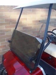 Performance Plus Carts Club Car DS Golf Cart Windshield | Tinted Fold-Down | Compatible with DS 2000.5-Up Models with Tapered Front Roof Supports