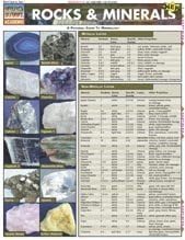 Amazon Com Rocks Minerals Quick Study Guide By Barcharts Toys Games
