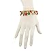 LUX ACCESSORIES Gold Tone Christmas X-Mas Holiday Jingle Bells Charm Bracelet