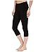 Pact Apparel Womens Black Cropped Legging L, 1 EA