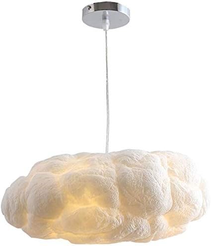 WPH Household Chandeliers, Novelty Lighting,Chandelier Creative Cloud Chandelier, Handmade Living Room Restaurant E27 White C Diameter 30/40/50/60 cm,35CM