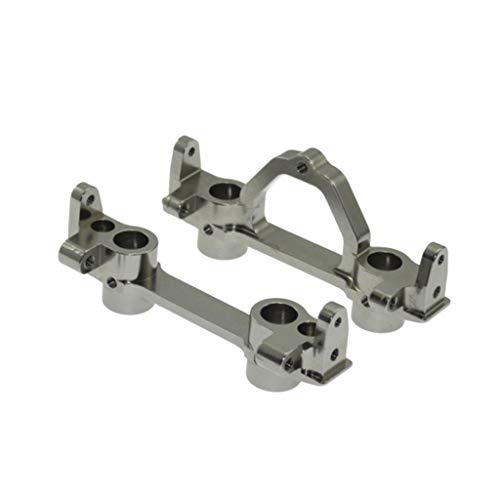 Kofun Front Support, Metal Front & Rear Bumper Mount for 1/10 Axial Scx10 Crawler SCX0026 90022 90035 Ideal Christmas Birthday Front Support,Rear Bracket Gift for Kids Titanium Gray