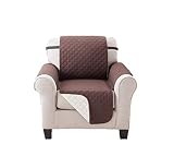 Deluxe Reversible Recliner Furniture Protector, Coffee / Tan 65" x 75"
