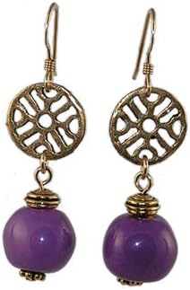 Purple Earrings - Kazuri Earrings
