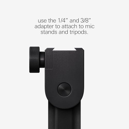 Teenage Engineering CM–15 Portable Studio Condenser Microphone with USB-C Audio and Charging, 3.5 mm mini Jack line Out, 48 V Phantom mini XLR, 10 Hour Rechargeable Battery and gain Switch (Black)