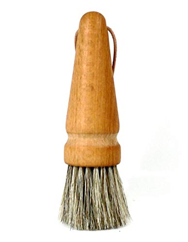 Valentino Garemi Collectables Dusting Brush - Horse Hair - Dust Cleaner & Aging Deposits Remover for Vintage or Antique Frames Toys Books Sculptures Pictures Coins Collections Sport Cards Equipment - Thumbnail 2