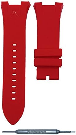 31mm Watch Band Strap For Ar. Exchange AX1040 | Gift Tool (red)