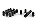 Gorilla Automotive 21132BC Small Diameter Acorn Black 4 Lug Kit (12mm x 1.50 Thread Size)